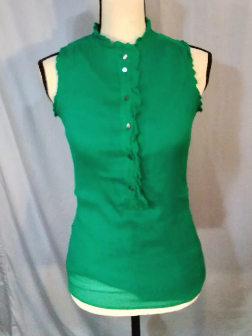 J. Crew ; Green blouse